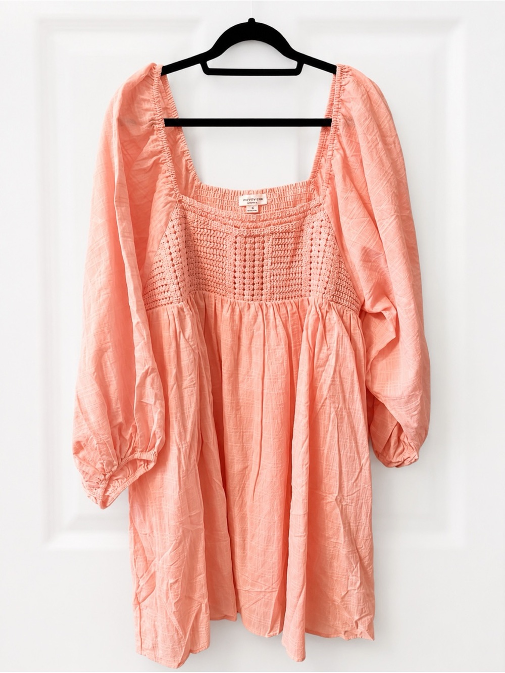 ChicSoul-‎ Women’s Smocked Babydoll Dress in Dusty Rose 1x plus